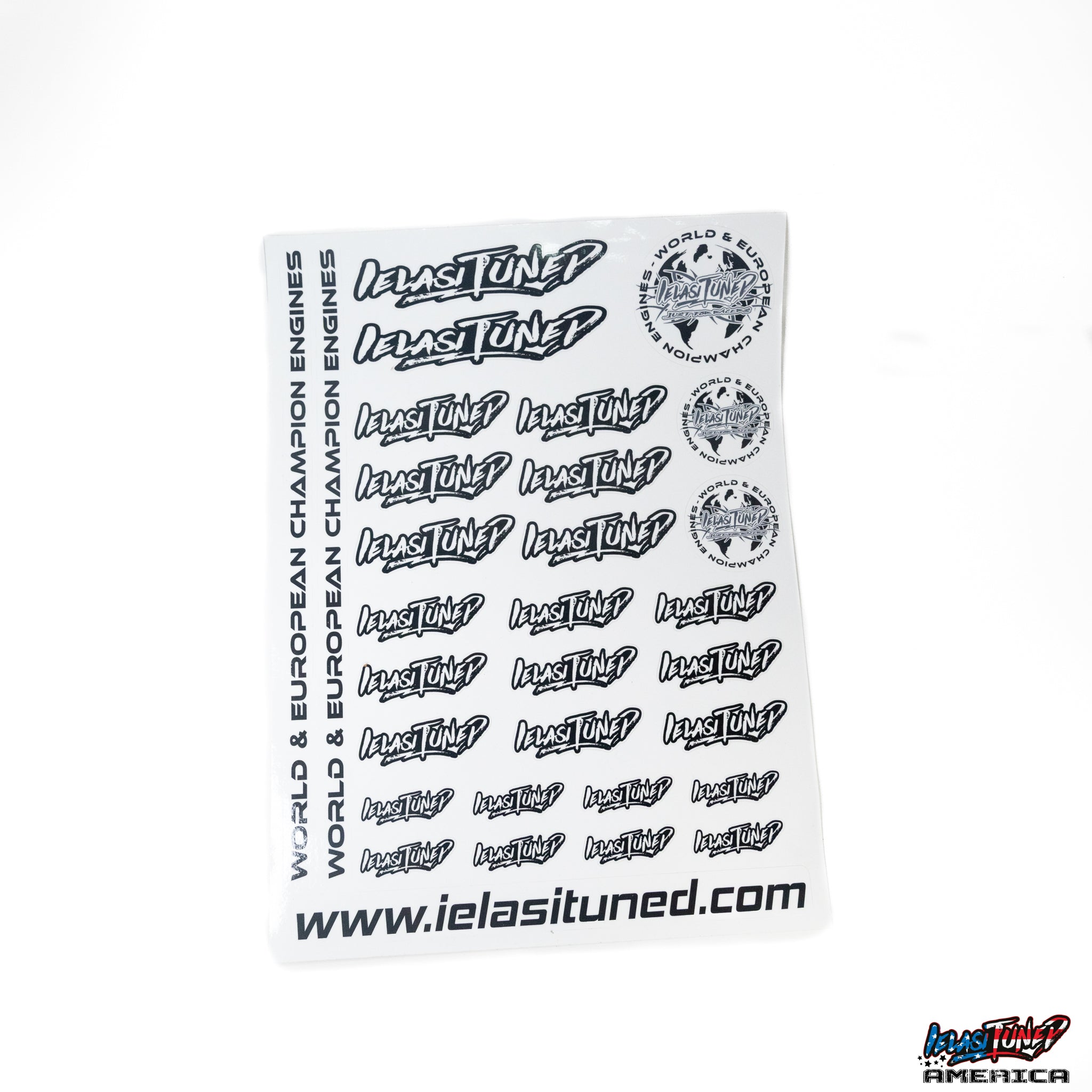 IELASITUNED WHITE STICKER SHEET